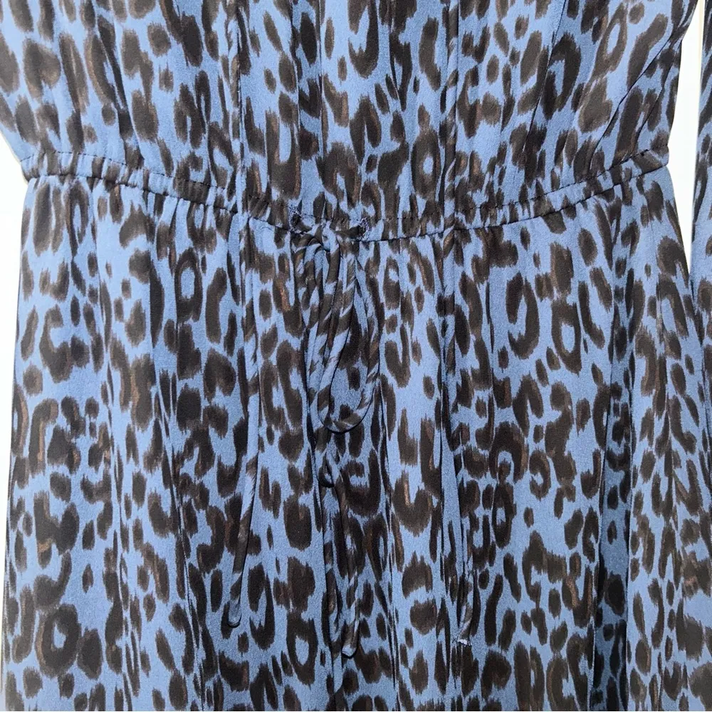 Skies Are Blue Animal Print Bishop Sleeve Dress Women’s Small - Image 3