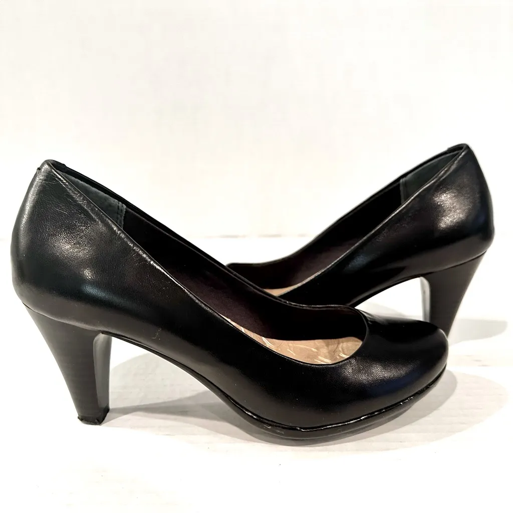 Gianni Bernini Leather Sweets Comfort Pumps‎ Women's Size 6 Black Original Box - Image 4