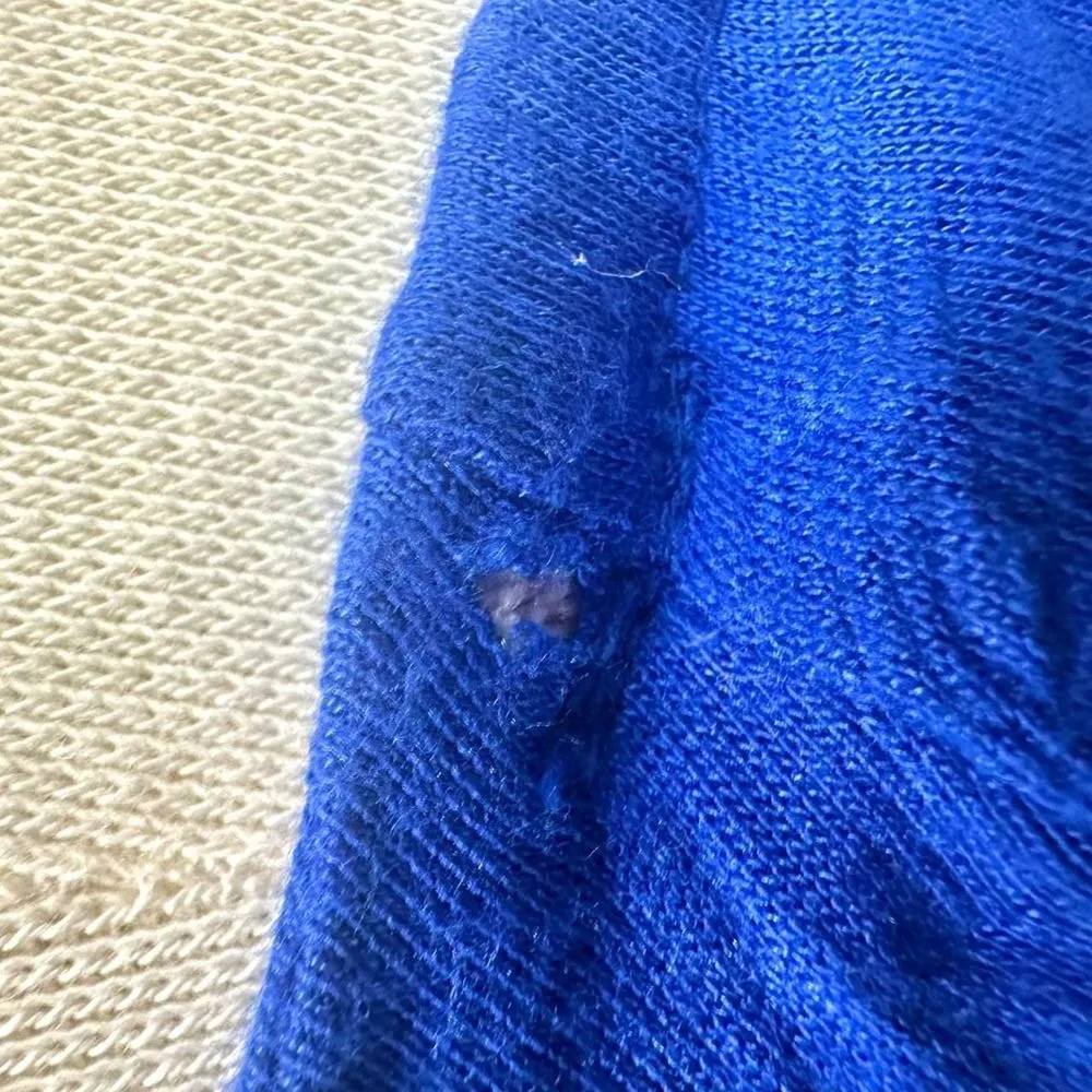 OLD NAVY Blue Halter Neck Tank Top Built In Shelf Bra Womens M 2000s Y2K Summer - Image 7