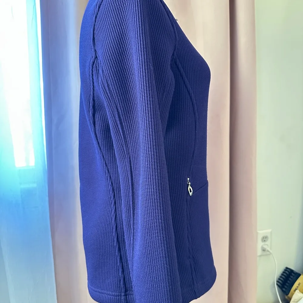 Spyder Endure Core Sweater Jacket Size Medium Purple Full Zip High Neck - Image 4