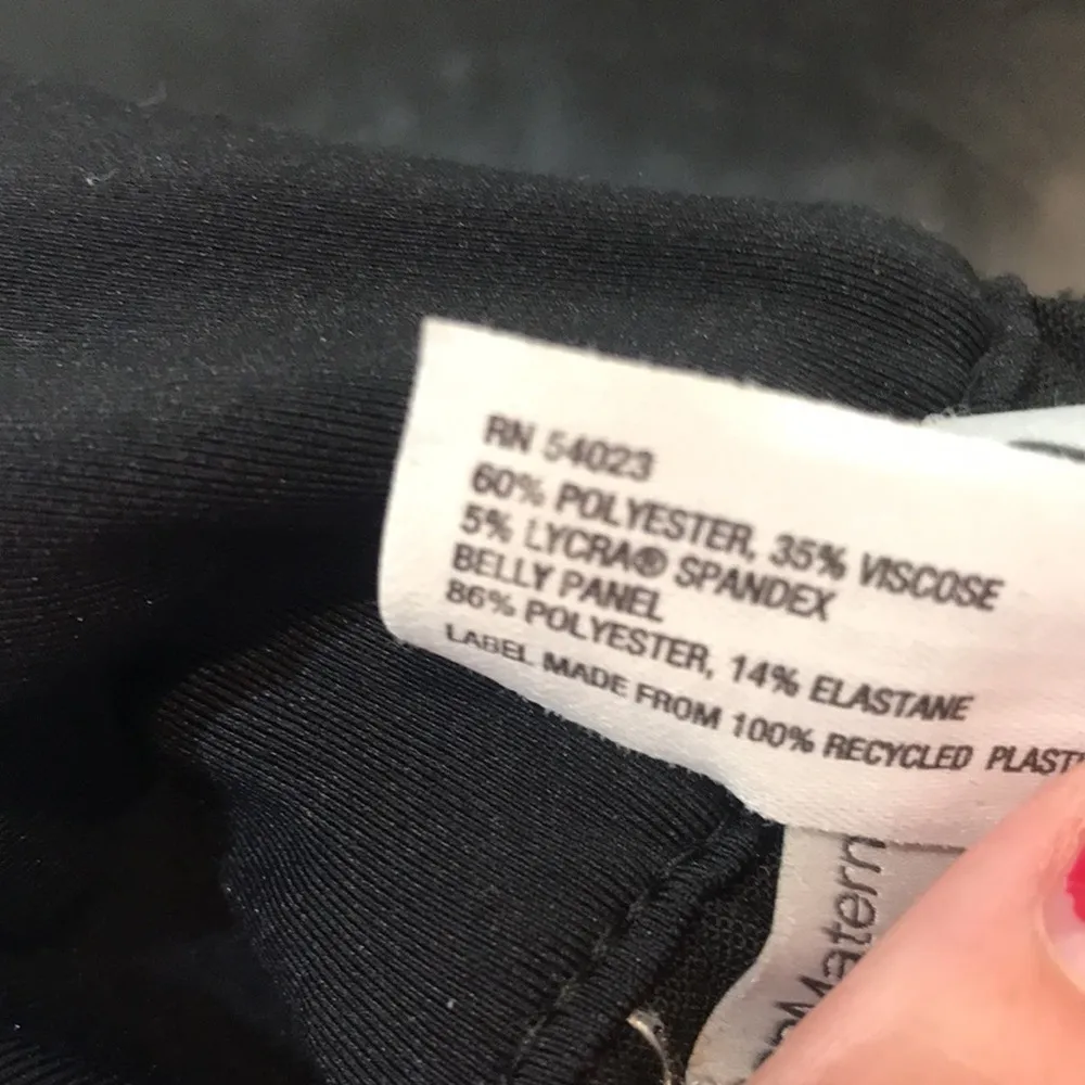 Gap Maternity Perfect Trouser Pull On Black Pants Women's Size 2R - Image 6