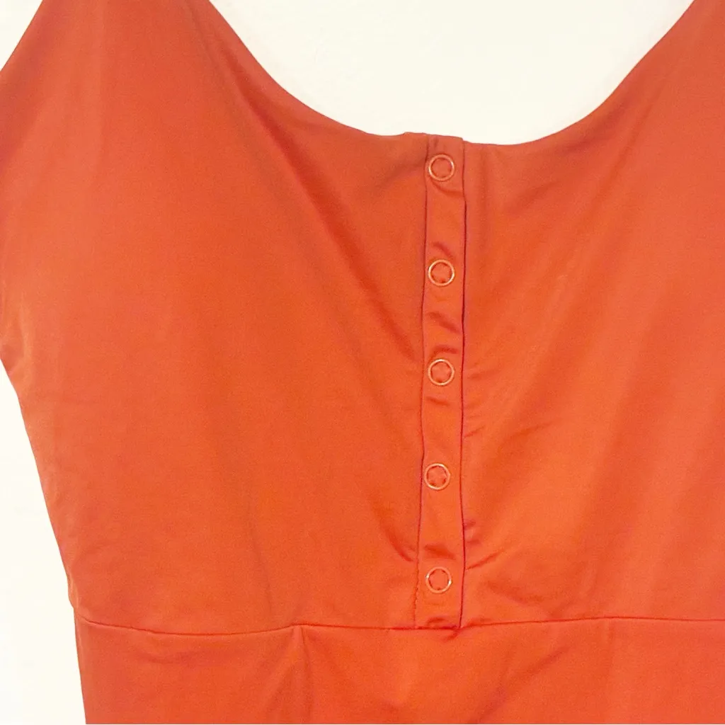 ANDIE SWIM Size XL The‎ Snap One piece Swimsuit Chili Pepper Red Scoop Neck NEW - Image 3