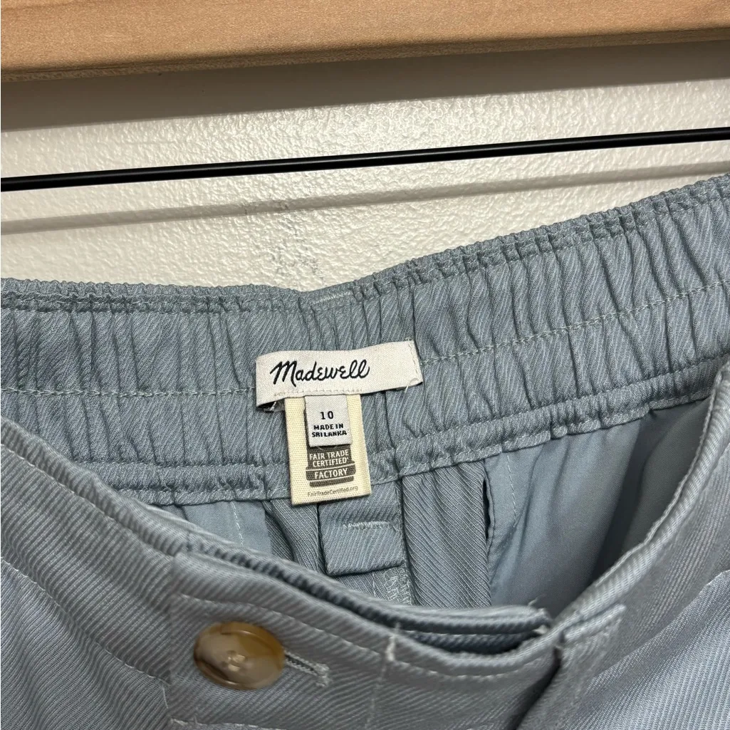 Madewell The Neale Straight-Leg Pant in Drapeweave in Overcast - Size 10 - Image 5