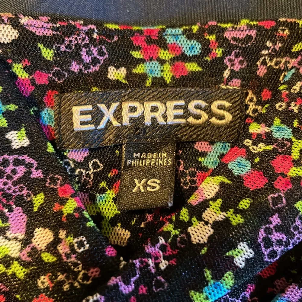 splatter floral wide strap tank top - Image 4