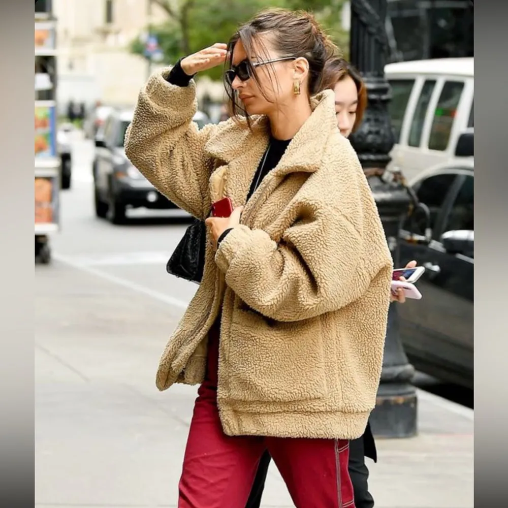 I am gia  Pixie Teddy Caramel Coat Small - Image 6