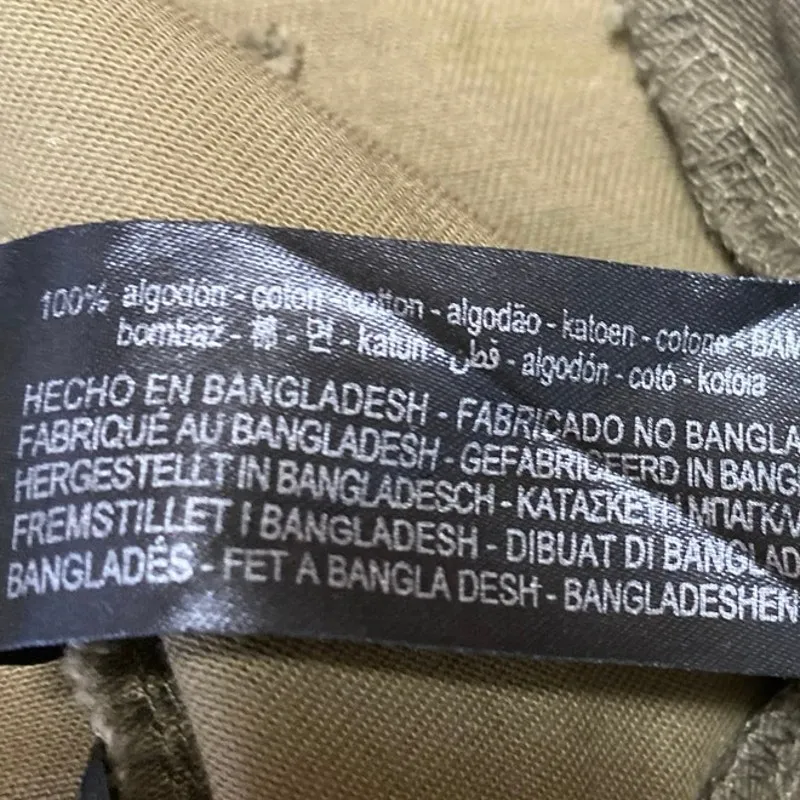 Zara Green Colorblock High Waisted Military Cargo Wide Leg Baggy Pants Size 4 - Image 6