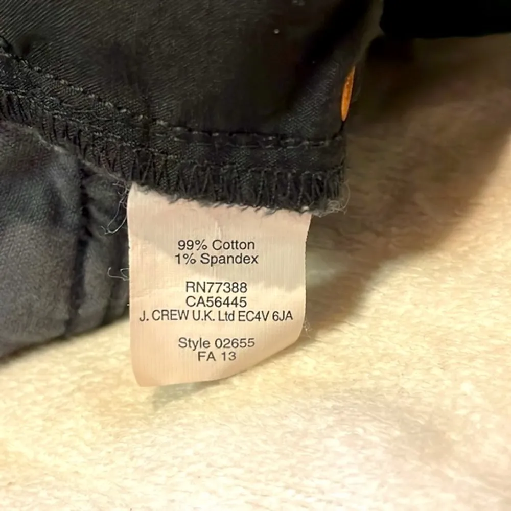 J. Crew- Black/Grey Toothpick Style Corduroy Textured Jeans- Size 29 - Image 8