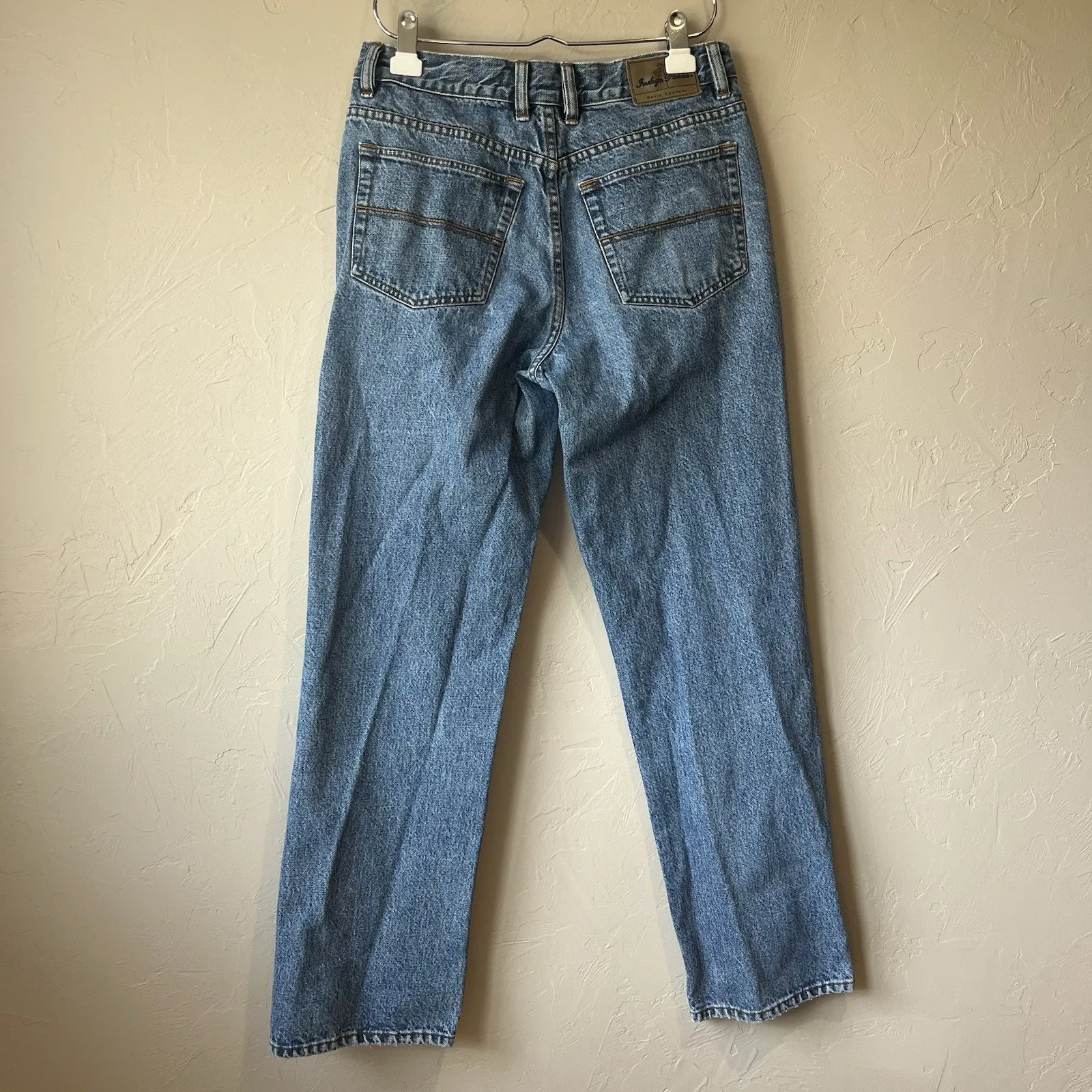 Vintage Mom Jeans 32x32 Straight mid Rise Classic 90s Minimalist Medium Wash 8 Blue - Image 8