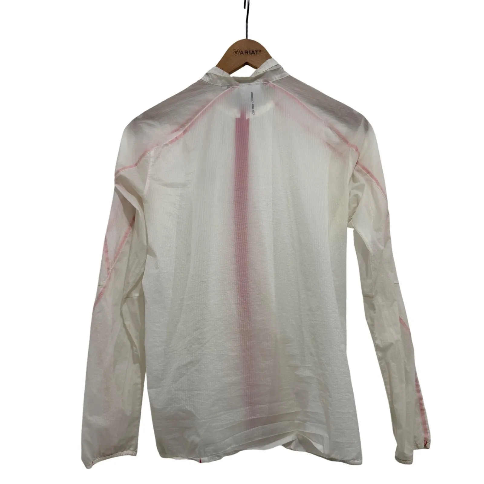 Salomon Women's White Clima Wind Lightweight Running Jacket Size Small Athletic - Image 2