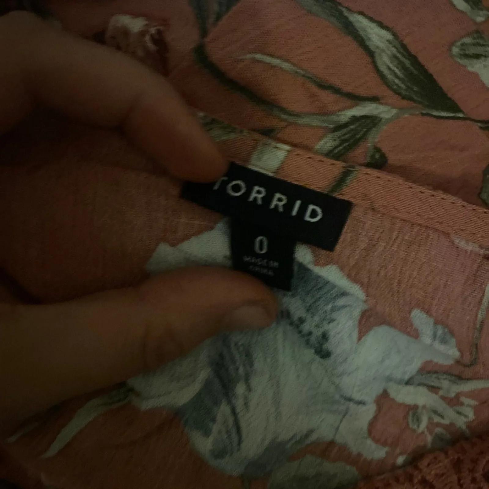 Torrid babydoll gauze crochet trim lace up top size 0 - Image 9