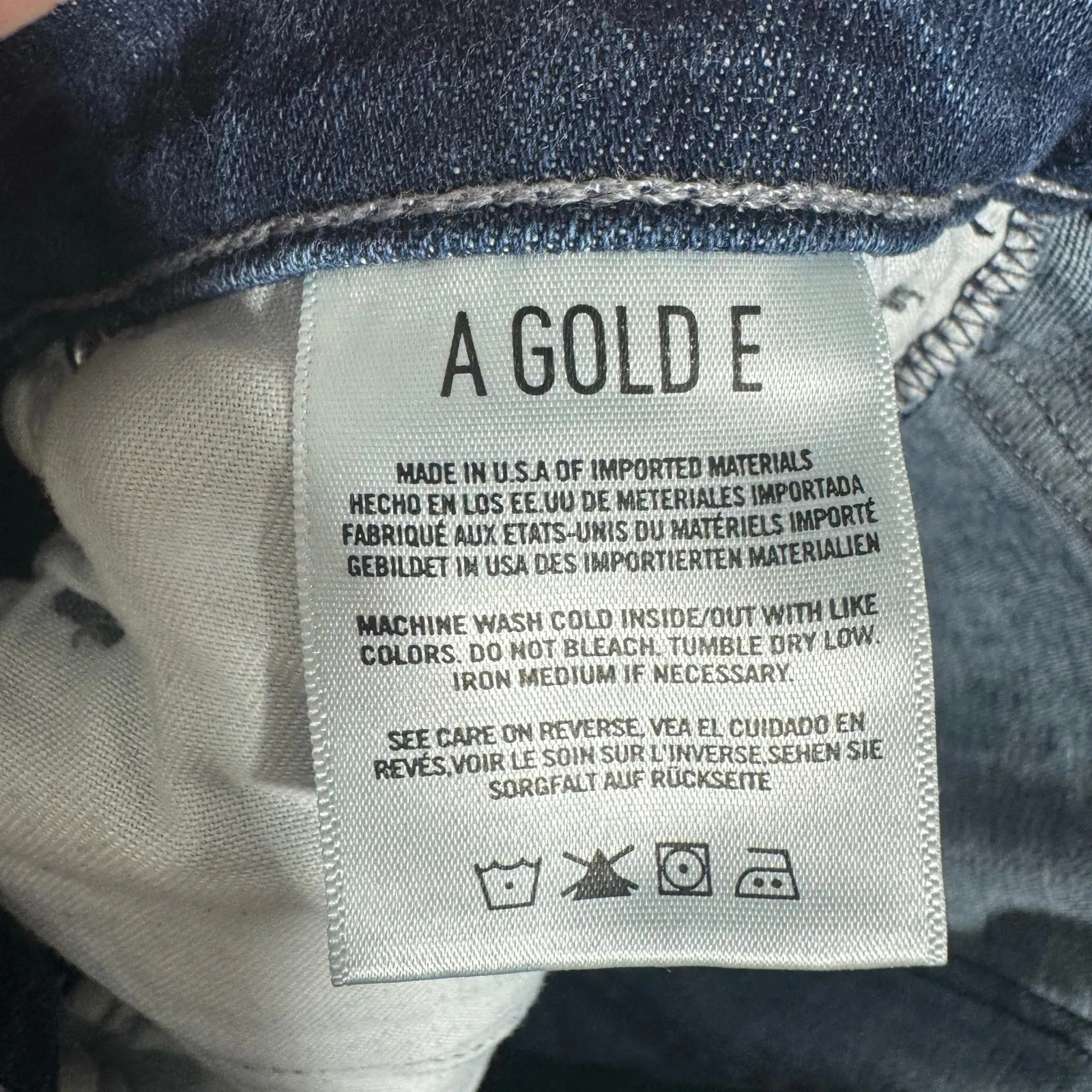 AGOLDE Madison Ultra 70s Flare Jeans Voyager Women 27 Blue Dark Wash Boho Y2K - Image 5