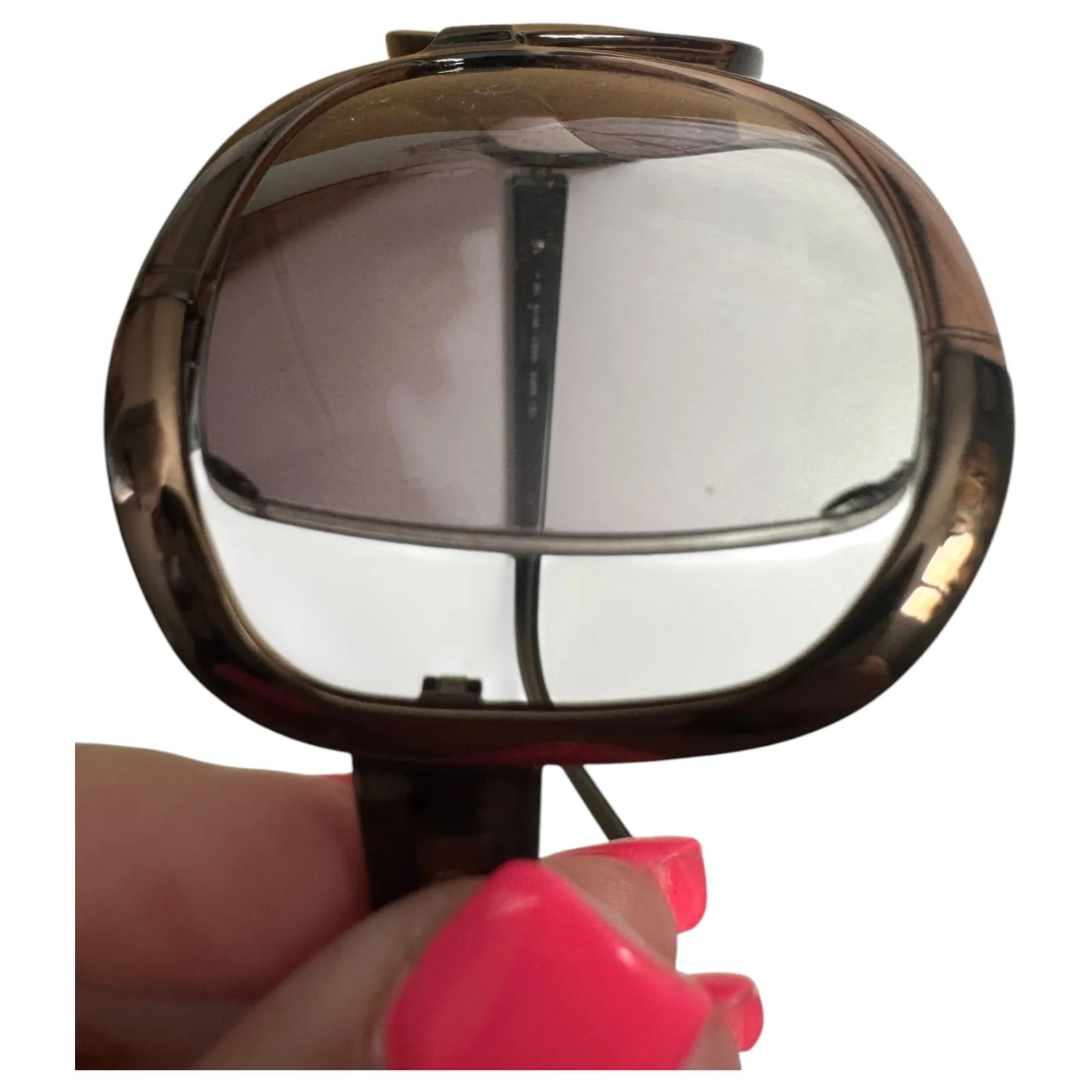 Valentino Transparent Brown Rose Gold Square Sunglasses G2OLY – FLAWED LENSES - Image 2