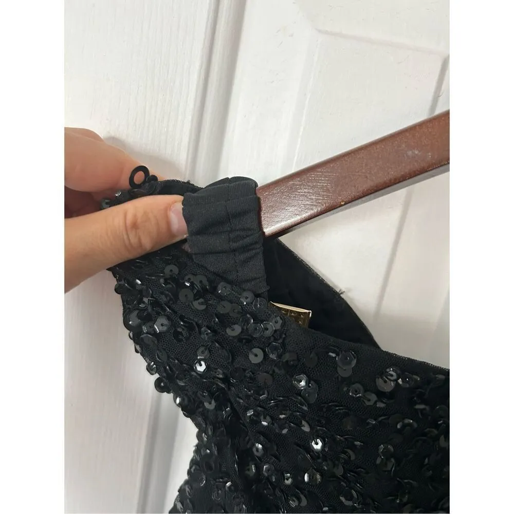 Andrianna Pappel black sexy going out dress wedding guest size 4 - Image 4