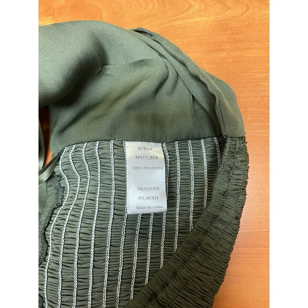 Mable bandeau tie top Olive Army Green Beach, Resort Wear, Sexy Cool Girl size S - Image 6