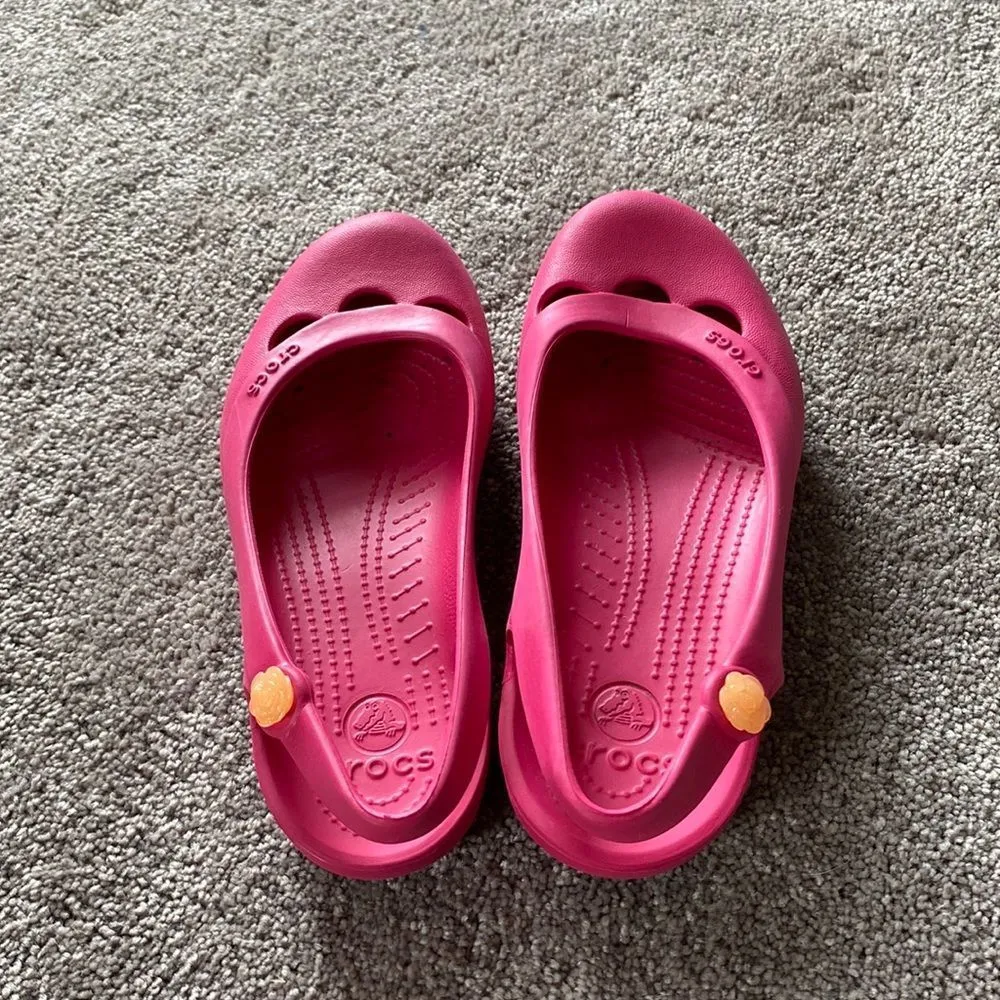 Crocs Pink Jayna Ballet Flats SIZE 8 - Image 3
