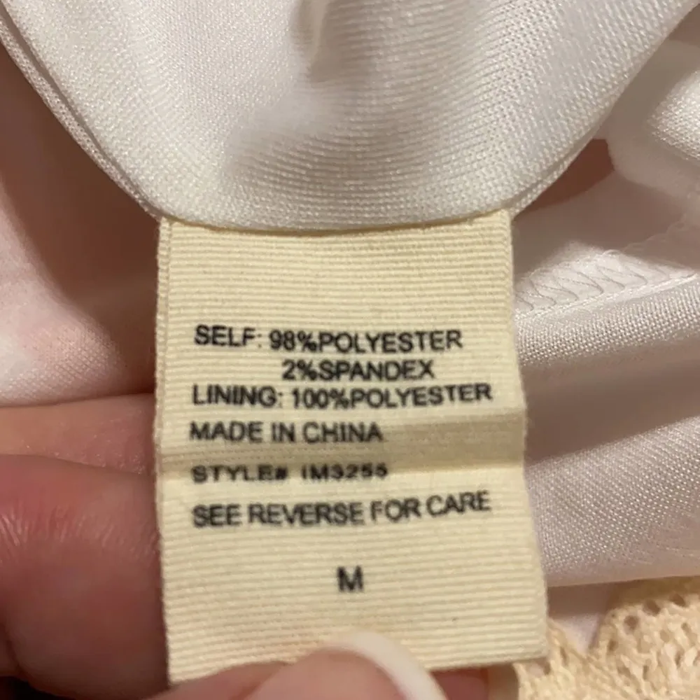 ILLA ILLA med crochet romper orange striped v-neck boho shorts lace detail NWT - Image 7