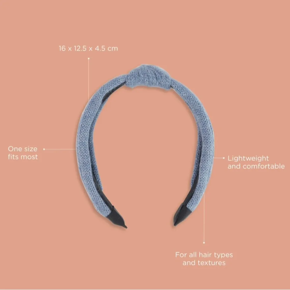 Sweater Headband Slate Blue - Image 3