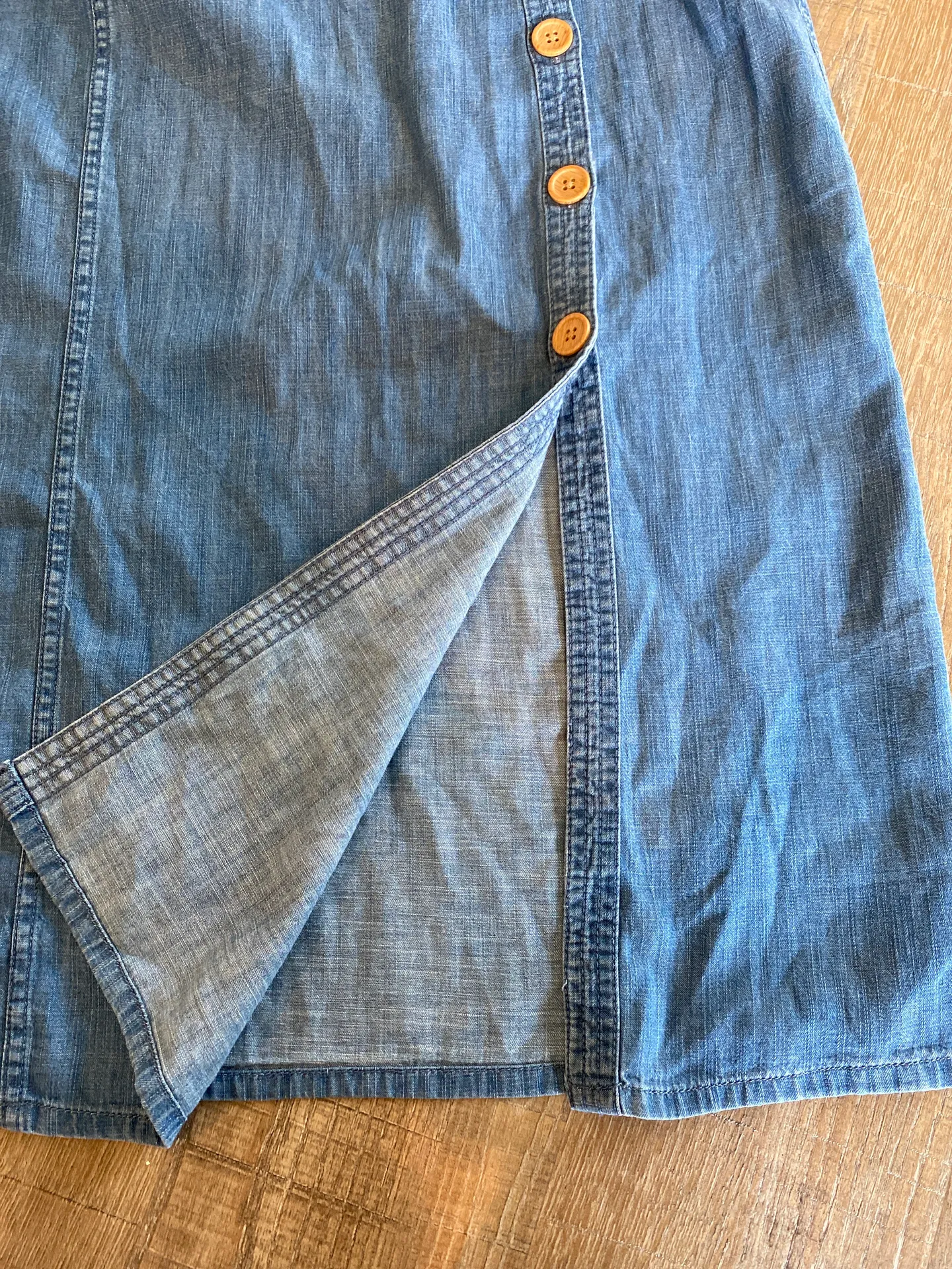 Denim Jumper Jean Dress - Image 3