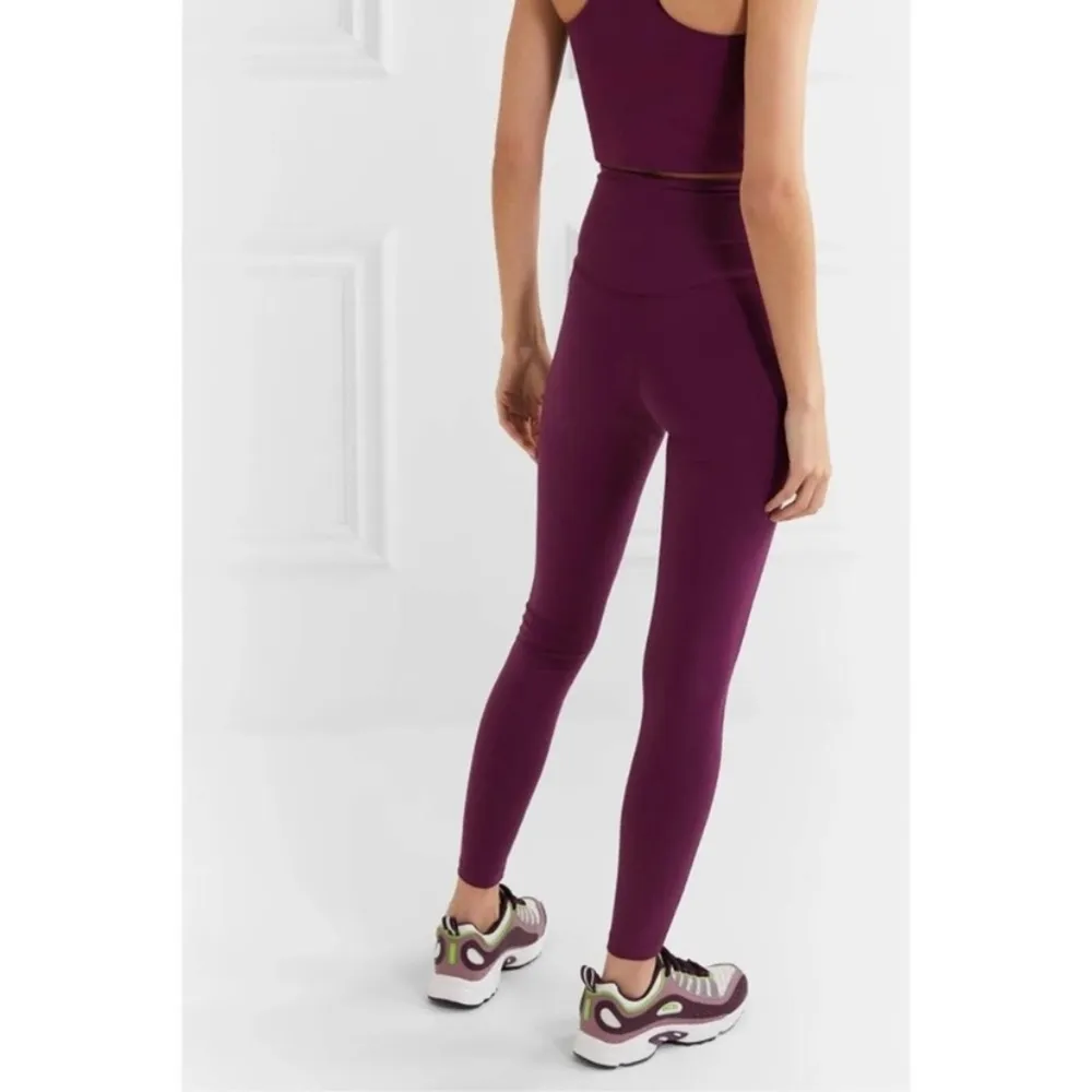 Girlfriend Collective Plum Compressive High Rise Legging Medium Purple Tights - Image 3