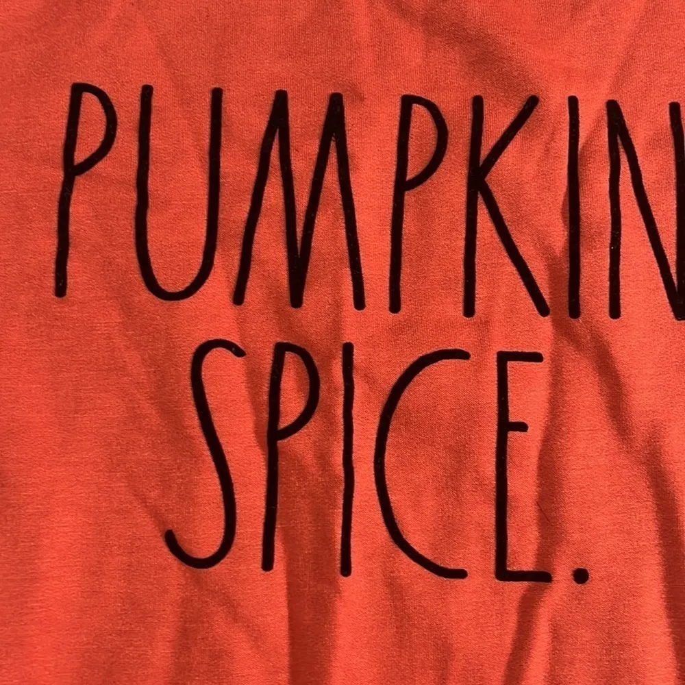 Rae Dunn Pumpkin Spice Light Weight Sweatshirt Size L - Image 2
