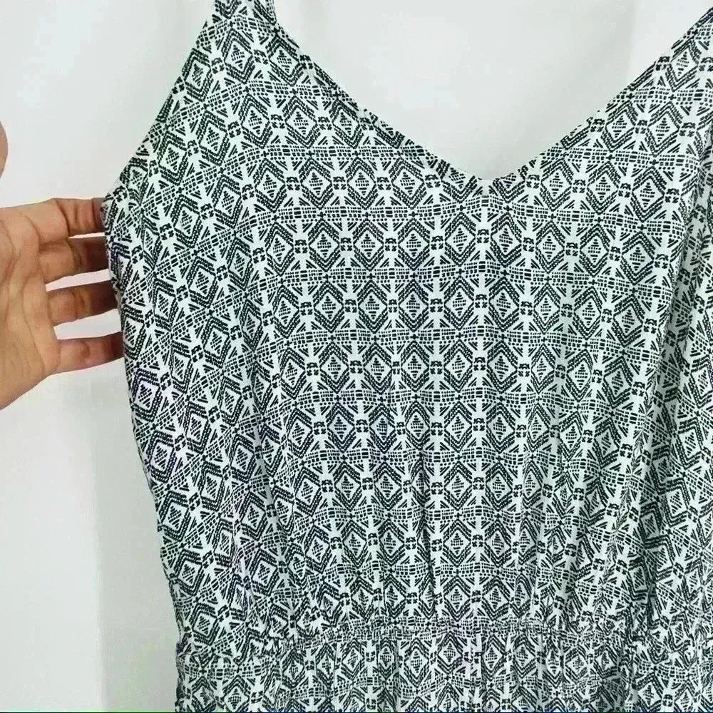 ZARA  Spaghetti Strap Boho Printed Jumpsuit with Pockets Size‎ Medium - Image 6