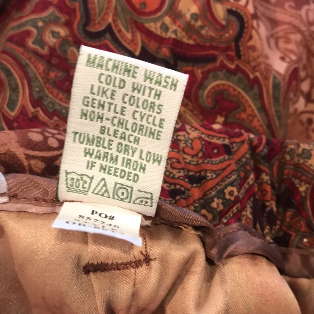 Orvis Rich Paisley Pleated Skirt - Image 4