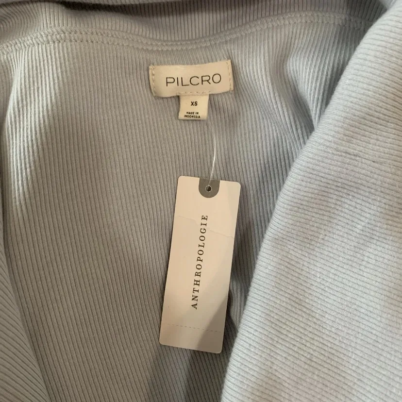 Pilcro off shoulder top XS New NWT Gray Long Sleeve RARE HTF GORGEOUS - Image 8