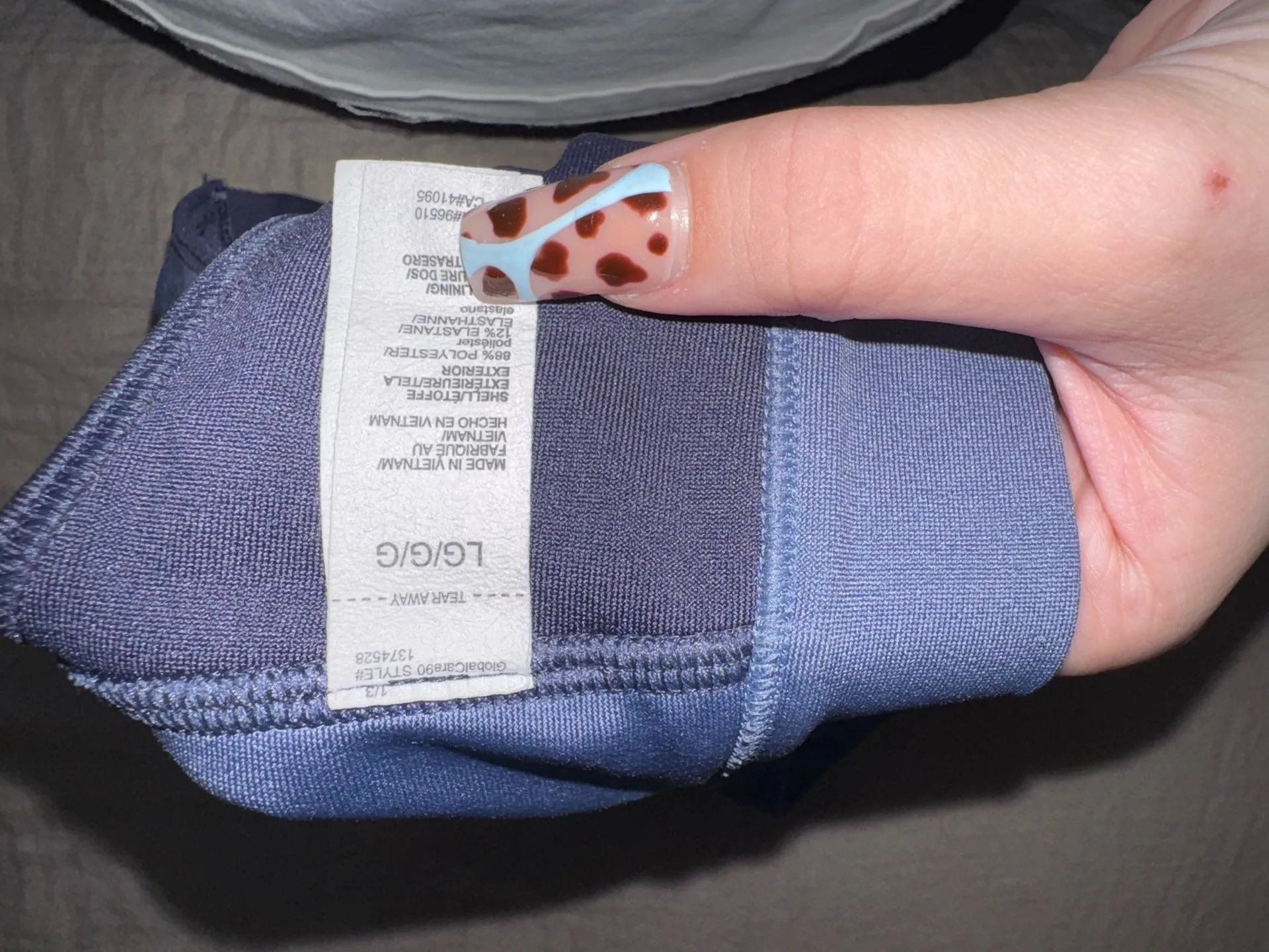 Under Armour Navy Blue Sports Bra - Image 4