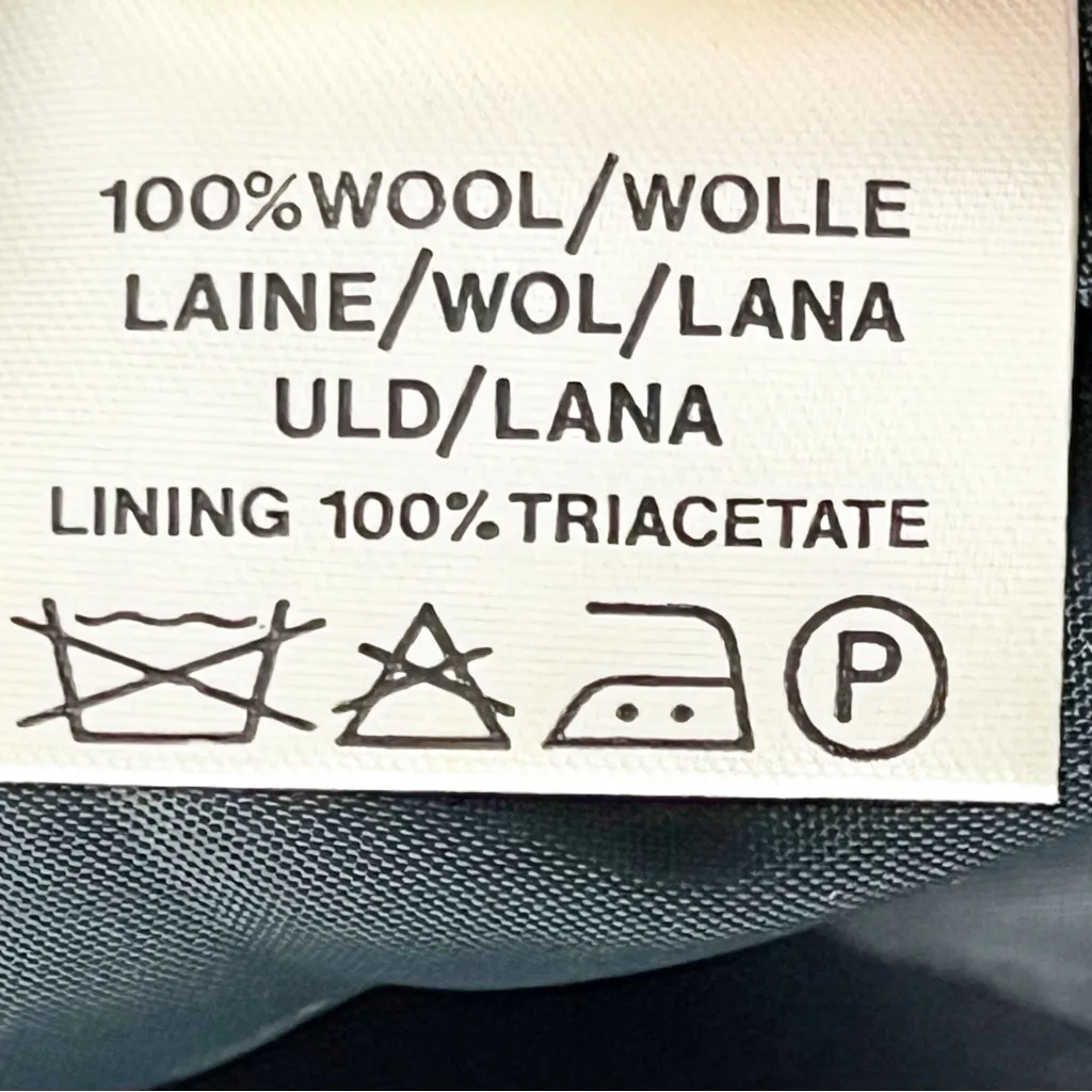 JAEGER Gaberdine Vintage 100% Wool Shawl Collar Single Button Lined Blazer 6 - Image 5