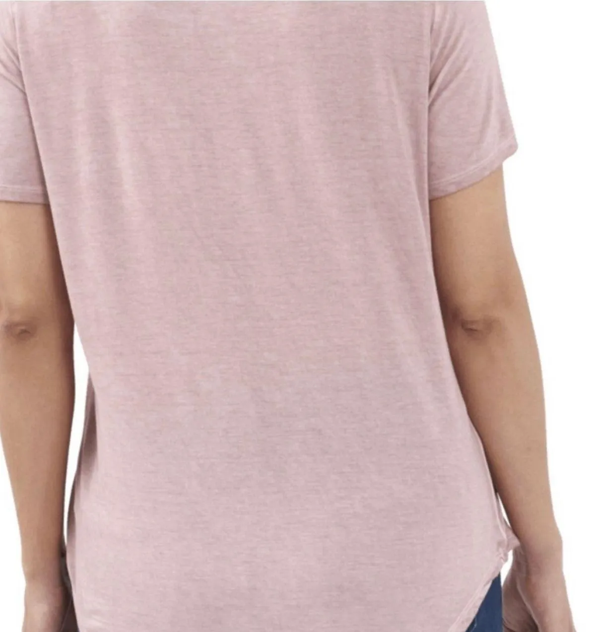 Seven7 NWT Womens Seven  Jeans Slub Zipper Pocket Tee Shirt - Sz S - Image 5