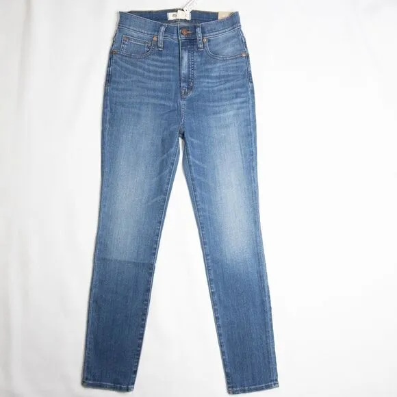 NEW Madewell 11" High-Rise Skinny Jeans in‎ Layne Was. Size 27 - Image 9