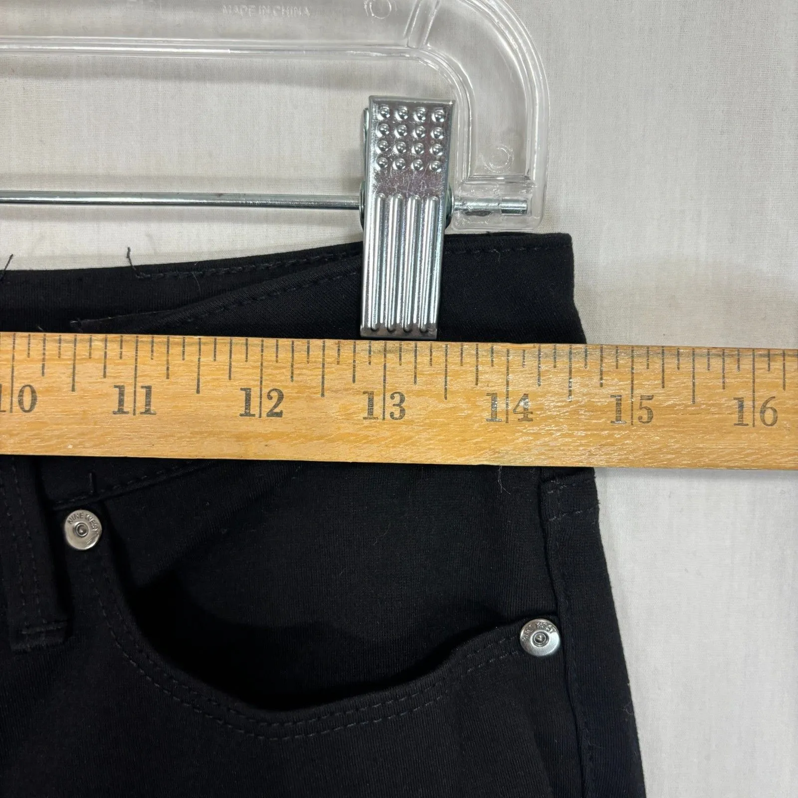 Nine West Womens Jean Gramercy Skinny Ankle Stretch Black Sz 8 Mid Rise - Image 3