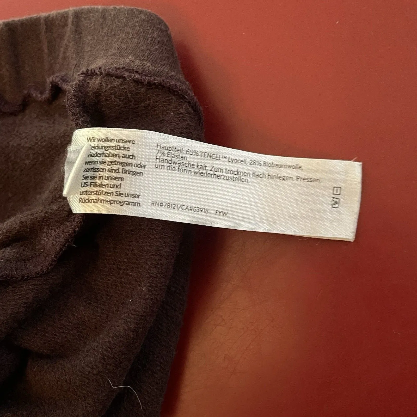 Eileen Fisher Pants Women’s l pull-On Brown Purple Straight Leg USA comfy lounge - Image 14