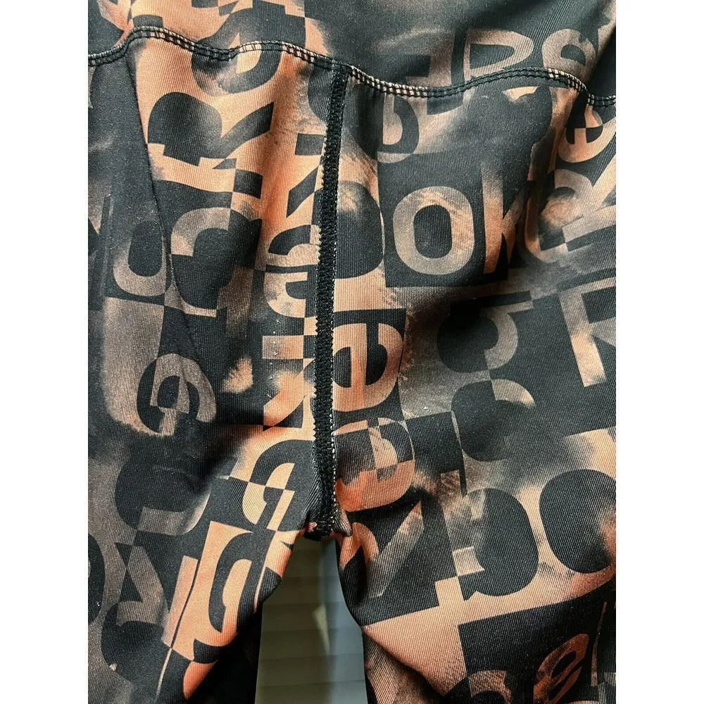 Reebok Leggings Women's XS Speedwick Multicolor Logo Pants Black Xsmall DDC-C‎ - Image 5