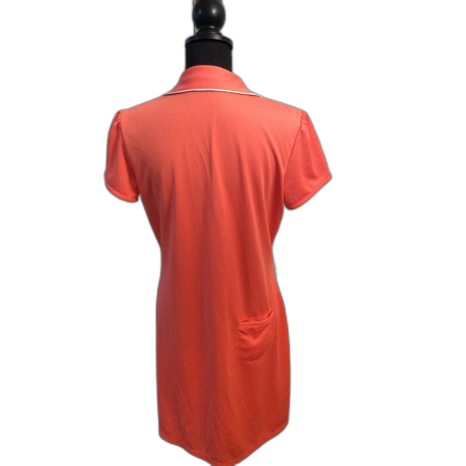 Lady Hagen Coral Dragonfly Golf Dress V Neck Women's size Medium M Hydro-Dri - Image 3