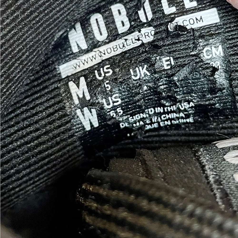 Women’s black NOBULL high top trainers size 6.5 - Image 7