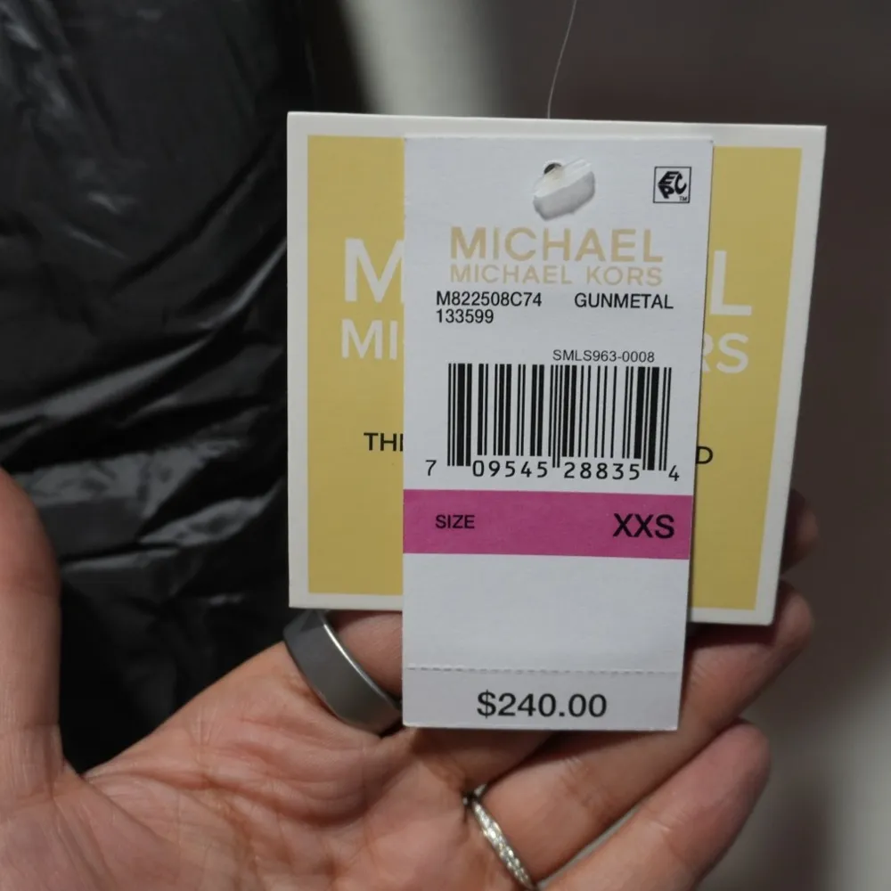 Packable Down Fill Jacket Size XXS NWT Gunmetal - Image 3