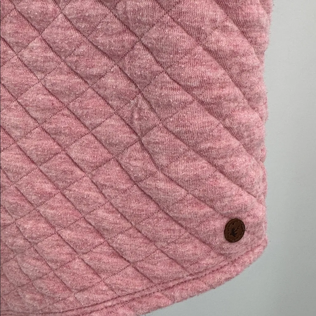 Orvis Pink Quilted pullover sweatshirt top casual outdoor winter L fall - Image 9