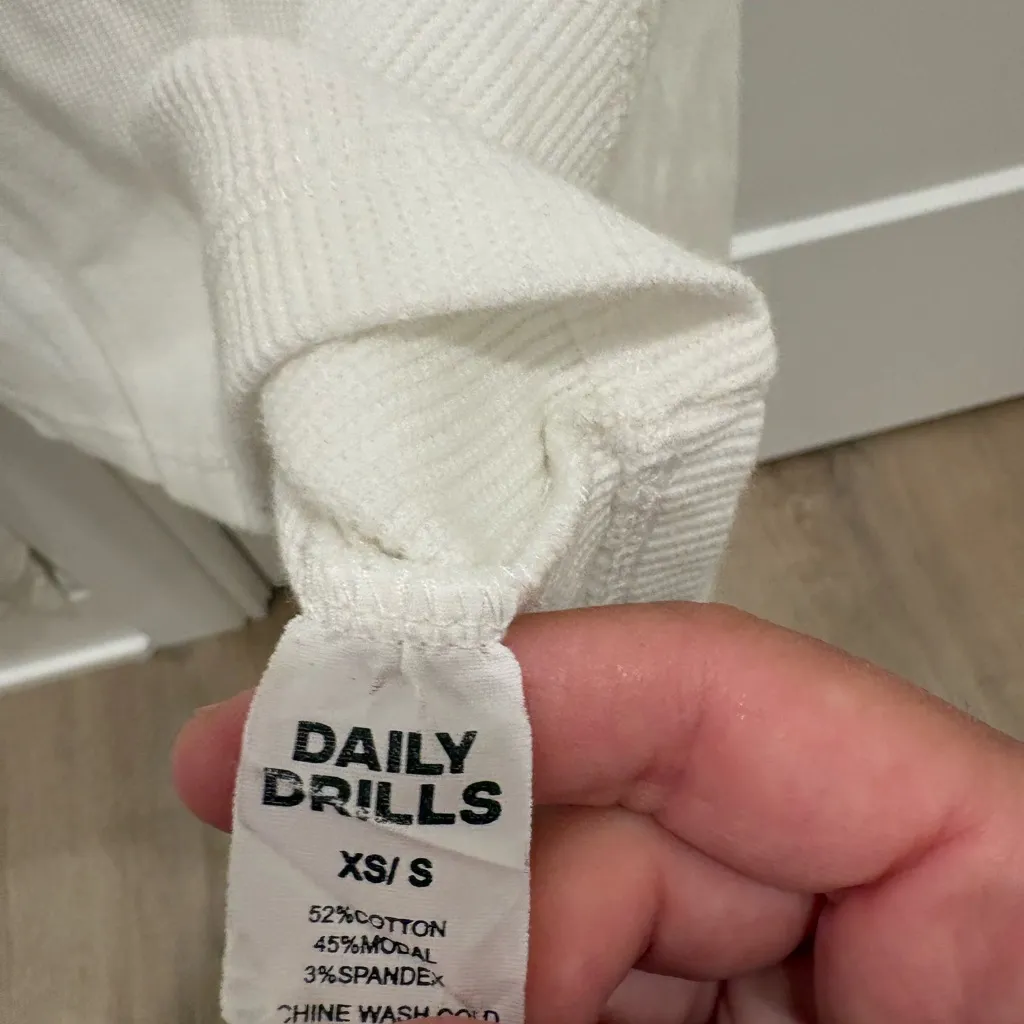 Daily Drills Cropped Waffle Long Sleeve - Image 4