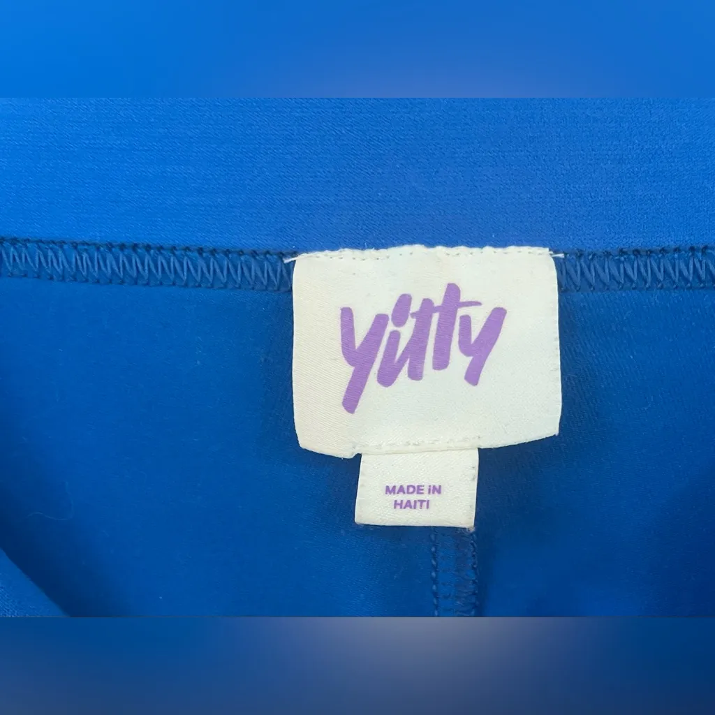 Yitty Major Label Plus Shaping High Waist Bright Blue Logo Legging; size 1X - Image 5