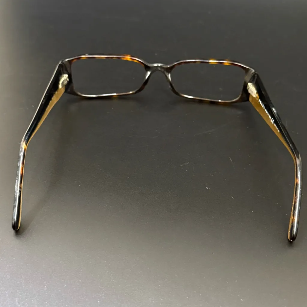 Prada  VPR 16G 766-101 Brown Tortoise Shell 53-17-135 Rectangular Eyeglass Frame - Image 3