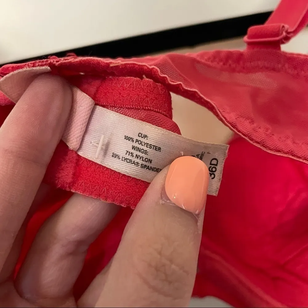 Victoria’s Secret Vintage Red Floral Bra - Image 6