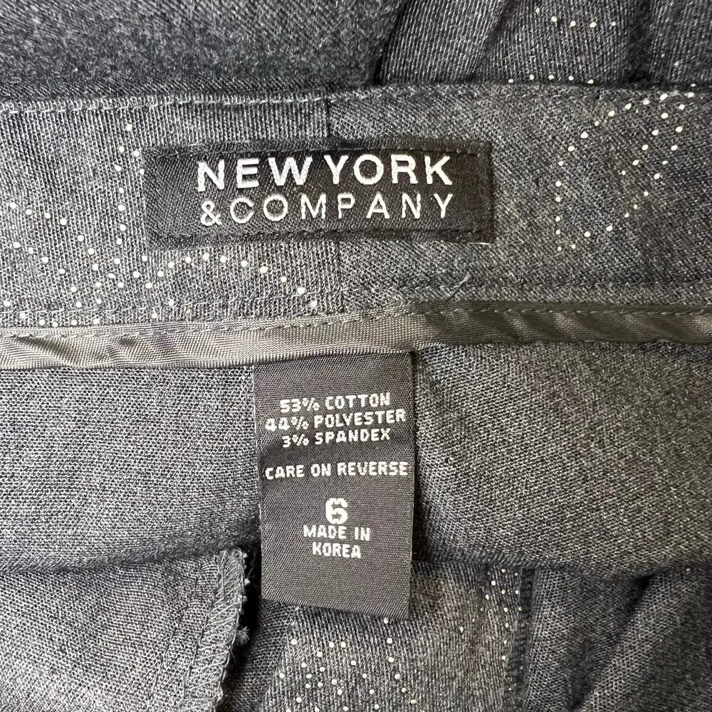 New York & Company Women’s Studded Floral Dress Pants Size 6 Gray - Image 6
