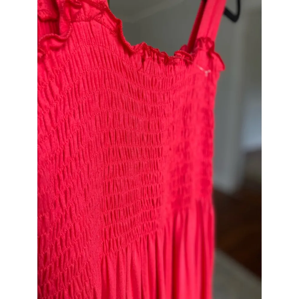 Velvet Torch Smocked Mini Dress Stretch Summer 4Th of July S USA Made Spring Y2K - Image 5