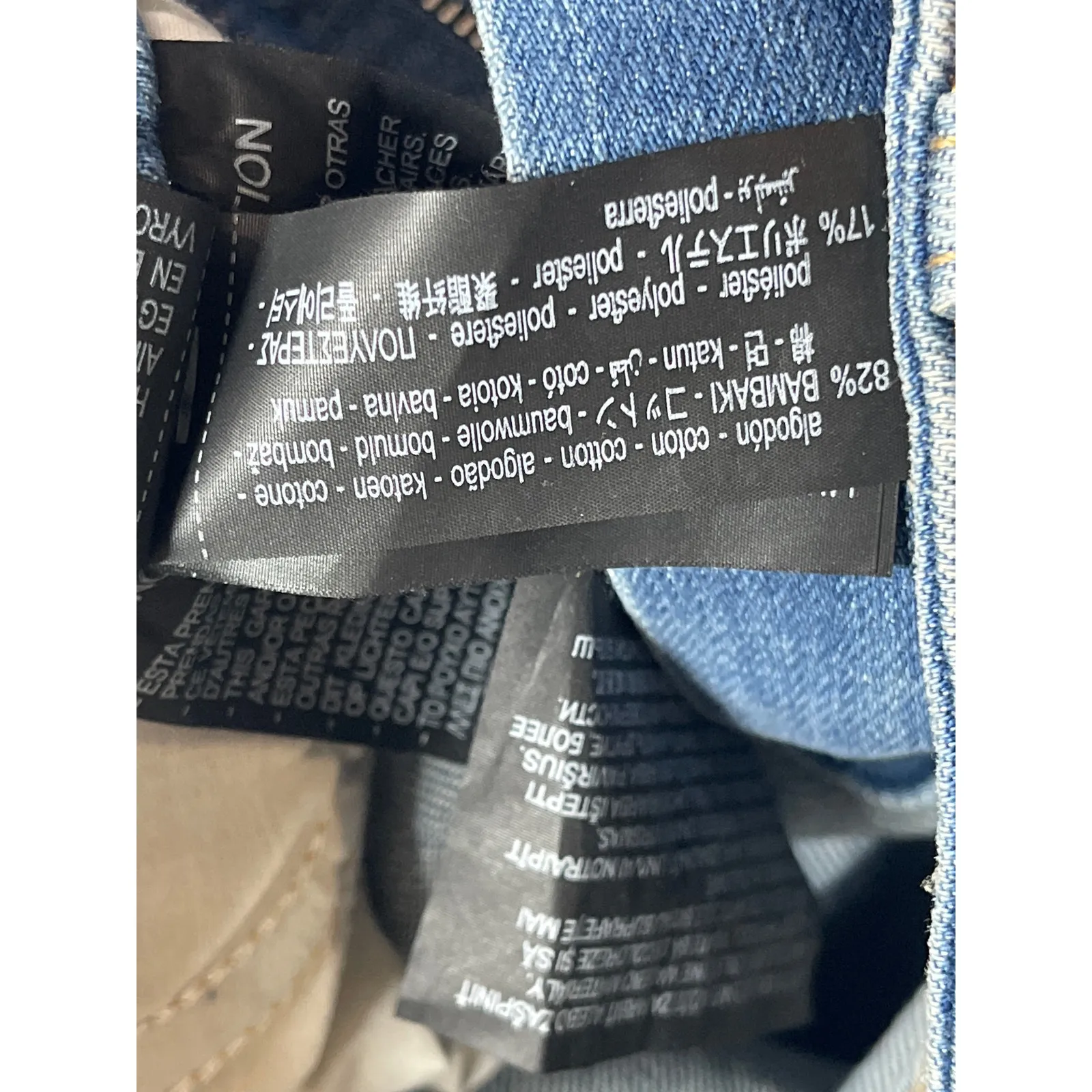 NEW Zara Blue High Rise Cropped Baggy Trouser Wide Leg Denim Jeans Pants Size 6 - Image 6