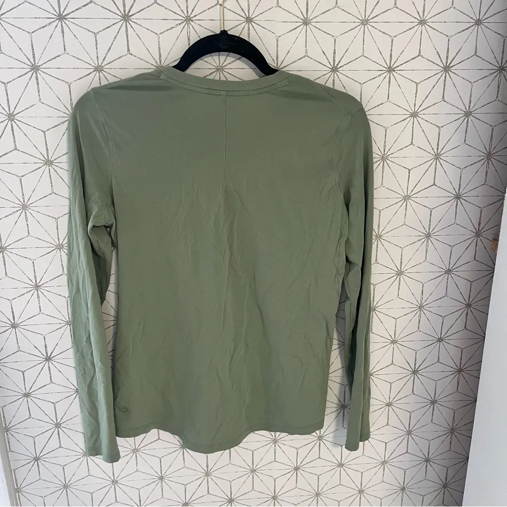 Lululemon All Yours Long Sleeve Green - Image 4