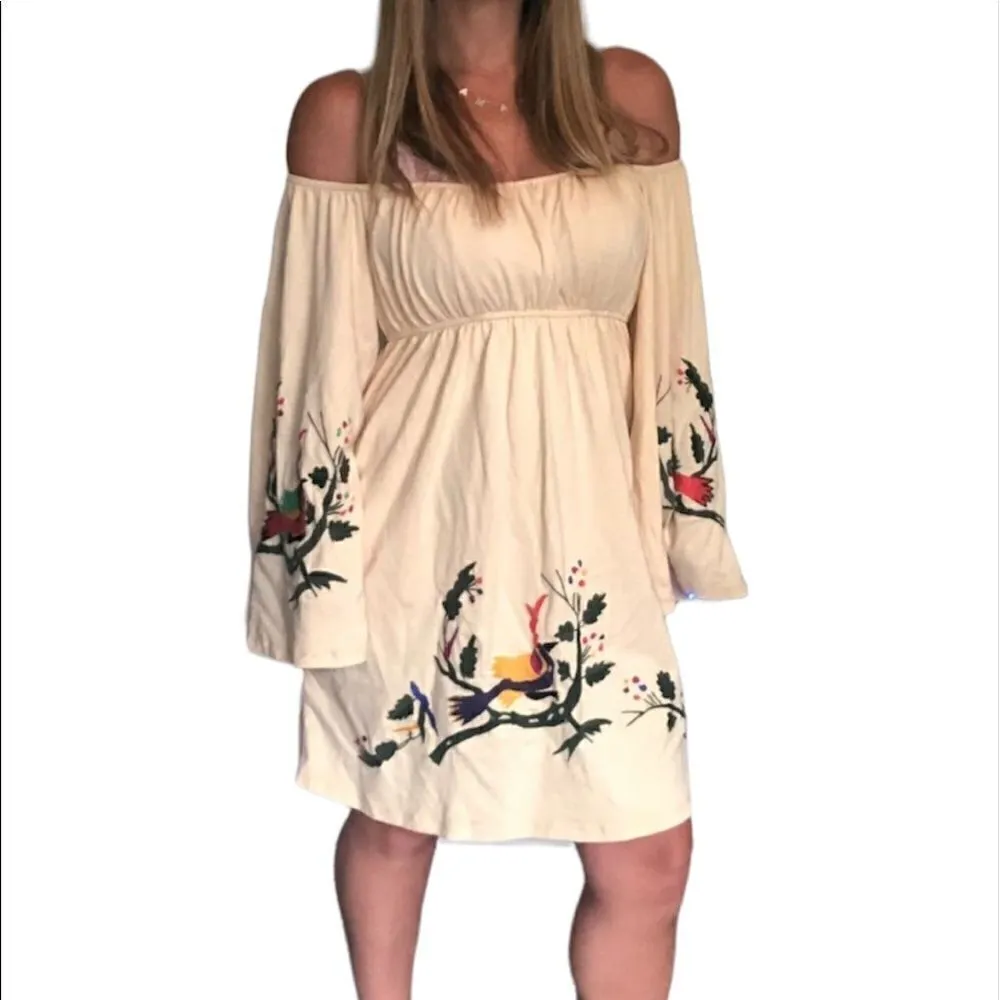 VAVA BY JOY HAN YELLOW BELL SLEEVE DRESS - Image 4