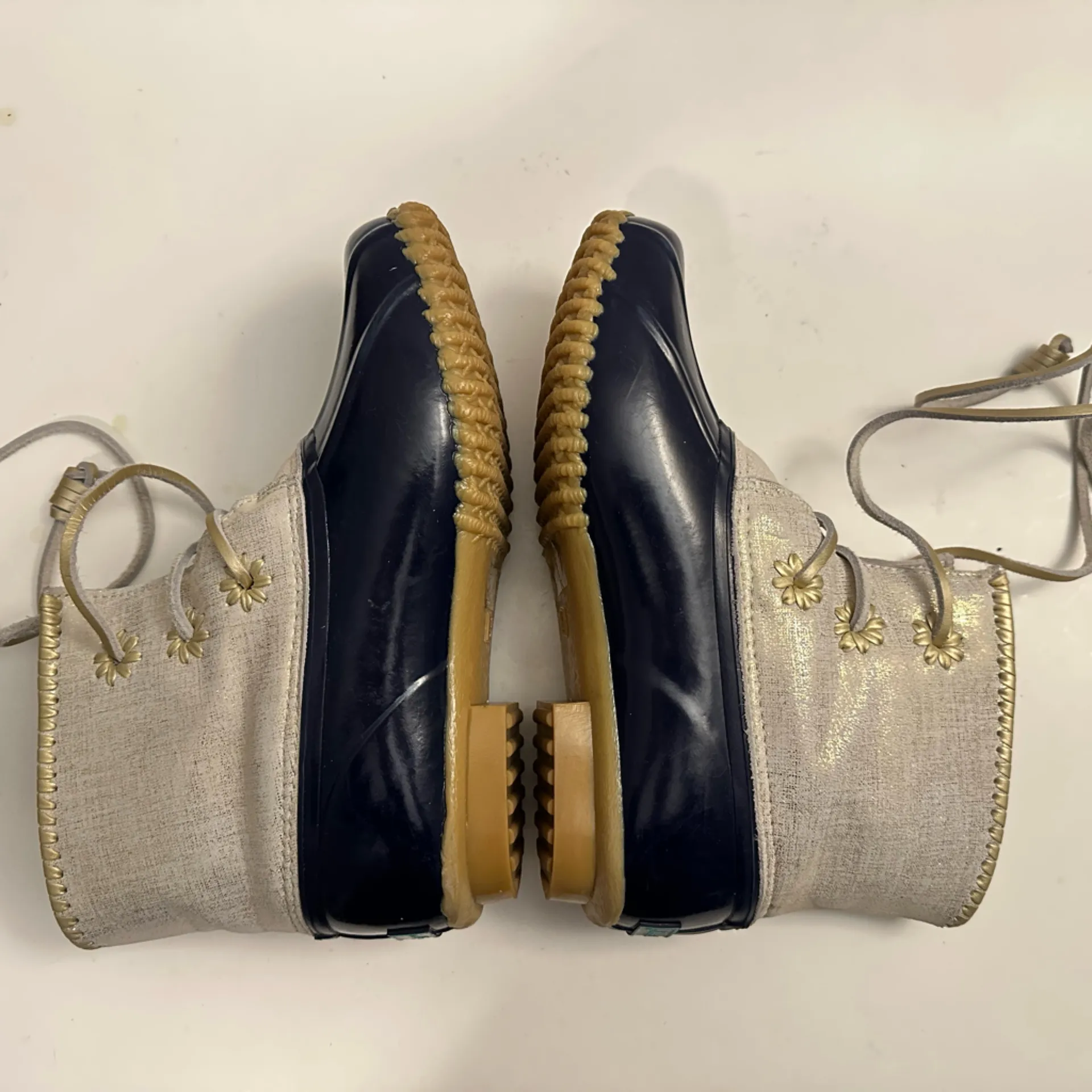 Jack Rogers Women’s Chloe Duck Boot - Leather/Rubber Fleece Lining Boot Size 8.0 - Image 5