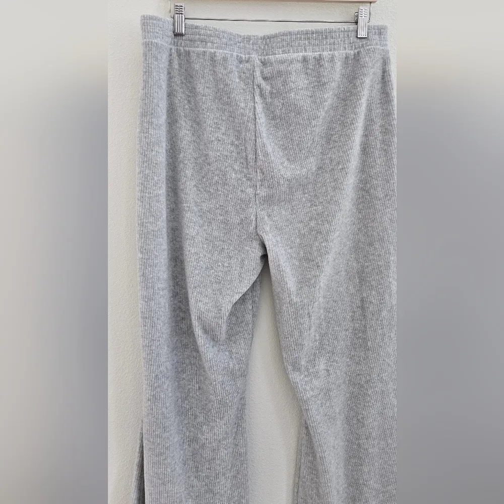 Aerie Women’s Groove Gray Corduroy Corded Velvet wide leg pants size XL - Image 9
