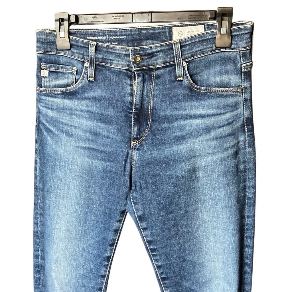 Adriano Goldschmied Farrah High Rise Skinny Medium Wash 26R Non Ripped #763 - Image 4